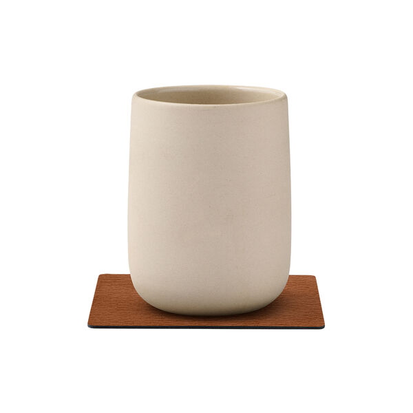 Bull glass mat Square, cognac, LIND DNA
