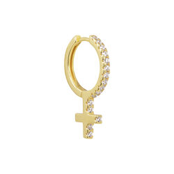 Venus in Love Huggie, gold plated, The Earring Shop