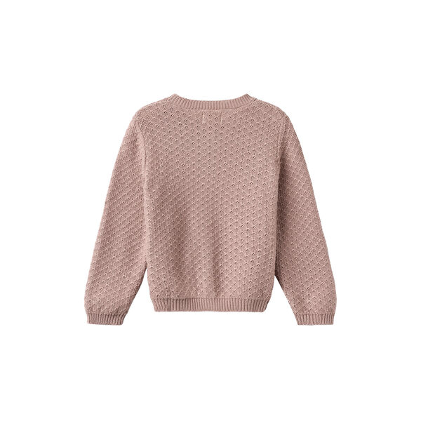 Knit Cardigan Magnella, dry rose, Wheat