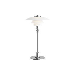 PH 2/1 Table Lamp, chrome, Louis Poulsen