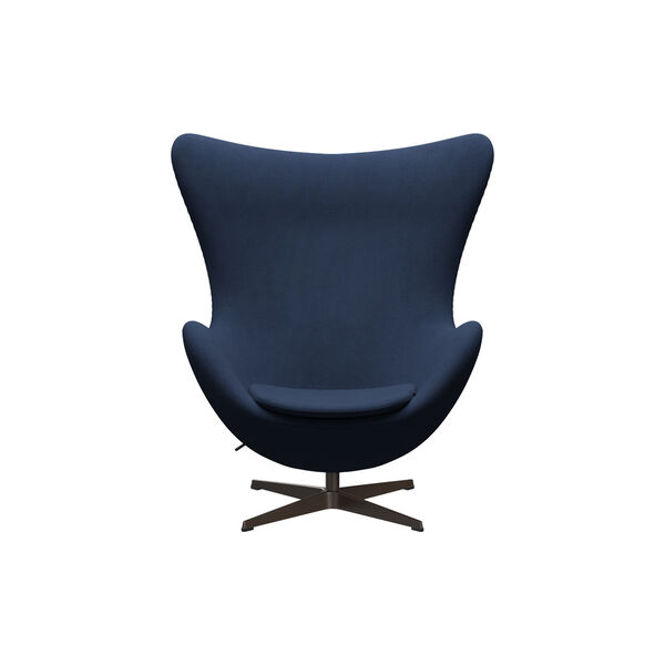 Egg™ 3316 Lounge Chair, Christianshavn 1155 dark blue/brown bronze, Fritz Hansen