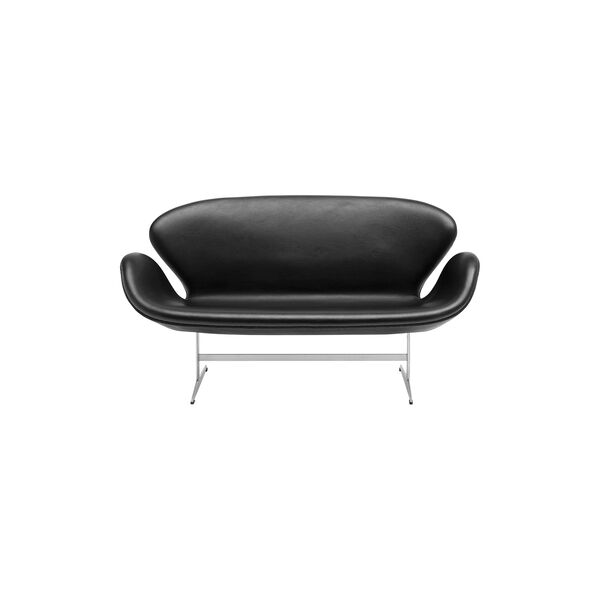 Swan Sofa™ 3321 2-seater Sofa, black, Fritz Hansen