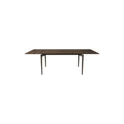 PURE Dining Table L140 incl. 2 Extension Leaves, smoked oak PURE Dining Table L140 incl. 2 Extension Leaves, smoked oak, Bruunmunch Furniture