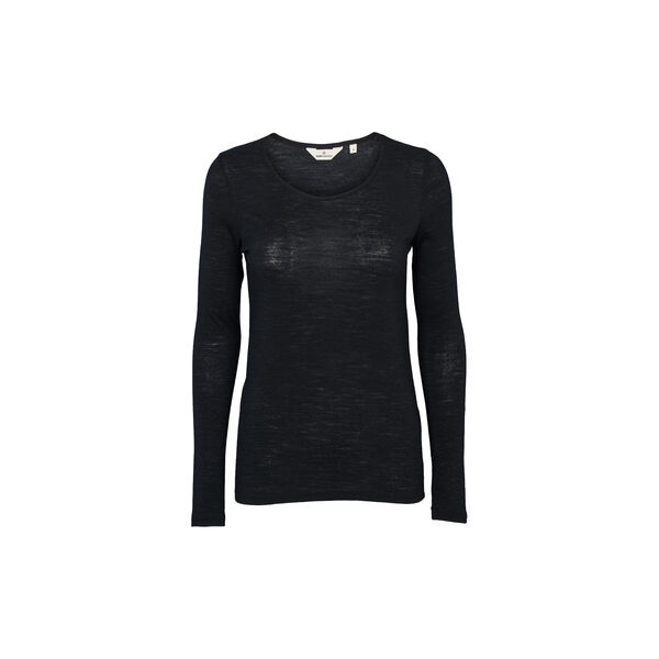 Rinja LS Tee, black, Basic Apparel
