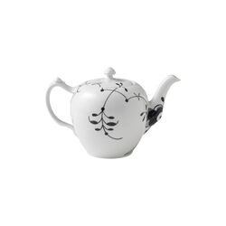 Black Fluted Mega Teapot 100 cl, Royal Copenhagen
