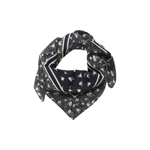 PhiPW Scarf, dark navy fragile print, Part Two