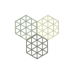 Triangles Coaster, rosemary/matcha/olive taupe, Zone Denmark