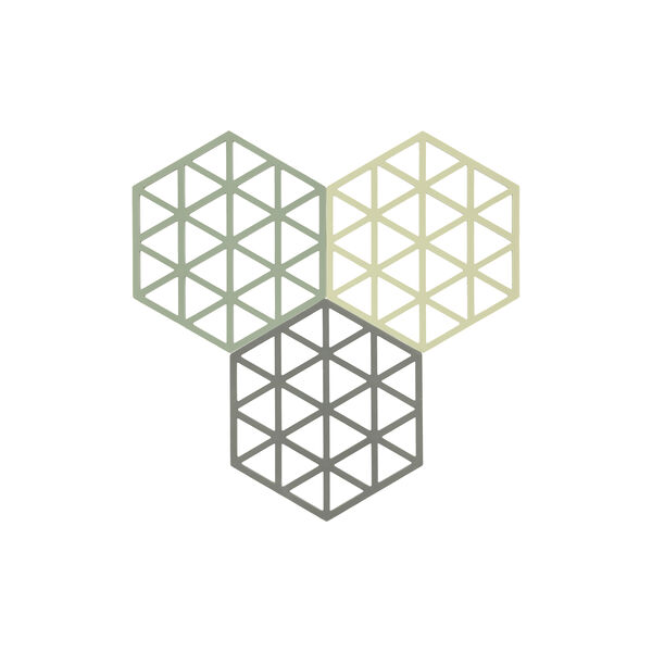 Triangles Coaster, rosemary/matcha/olive taupe, Zone Denmark