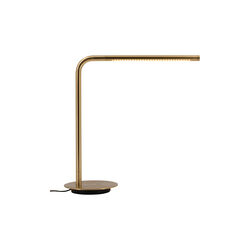 Omni Table Lamp, plated brass, UMAGE