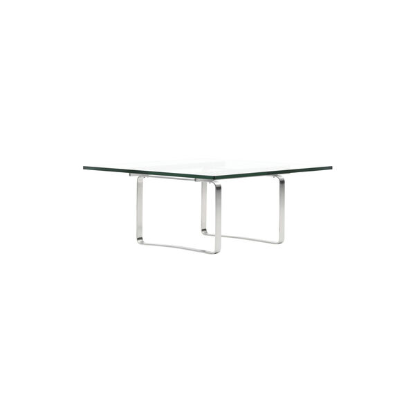 CH106 Coffe Table, clear/steel CH106 Coffe Table, clear/steel, Carl Hansen & Søn