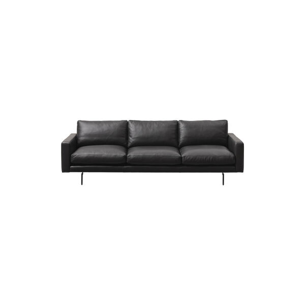 Edge V1 3-seater Sofa, faith black, Wendelbo