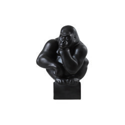 Gorilla figurine Head resting on hand, Royal Copenhagen
