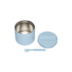 Travel Thermo lunch box, light blue, Design Letters
