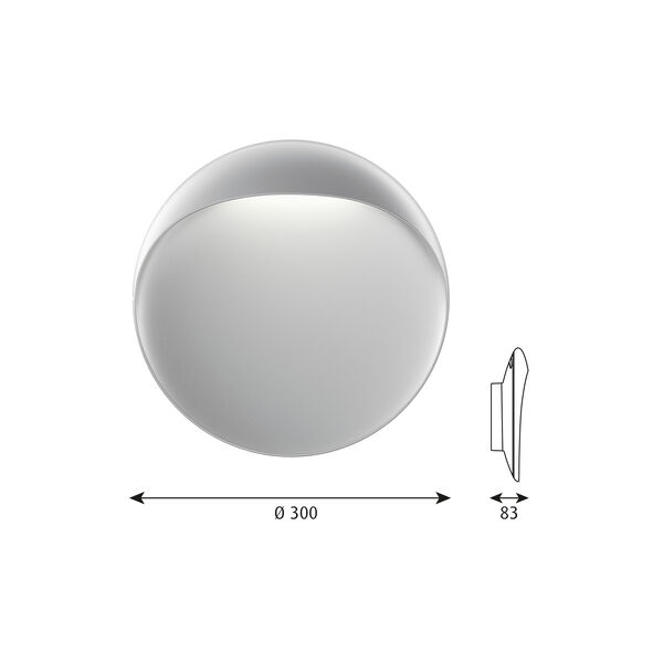 Flindt Wall Lamp M, aluminium Flindt Wall Lamp M, aluminium, Louis Poulsen
