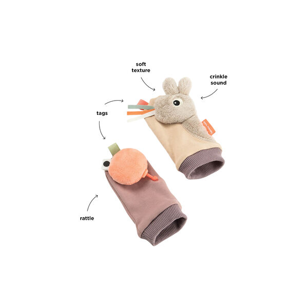 Celebration Rattle Socks, sand, Done by Deer