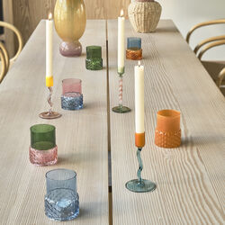 Styles Tealight holder, blue/rose, Villa Collection