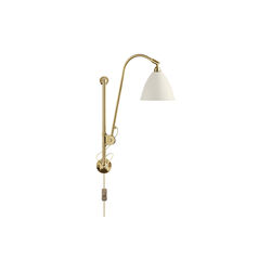Bestlite BL5 Wall Lamp, soft white semi matt/brass, GUBI