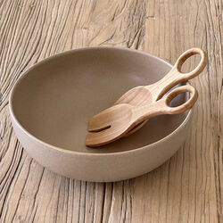 CAPRI Salad Bowl, matte taupe, HOEME Copenhagen