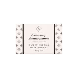 Soft Hair Wrap hair bonnet, dusty rose, Amazing Space