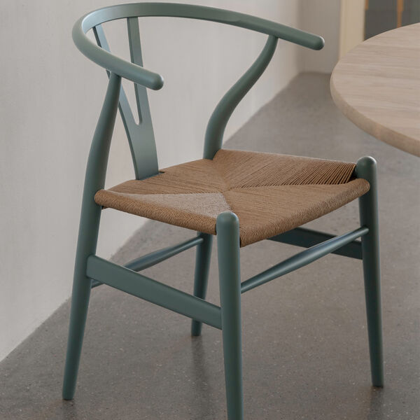 CH24 Wish Bone Chair, soft pewter, Carl Hansen & Søn
