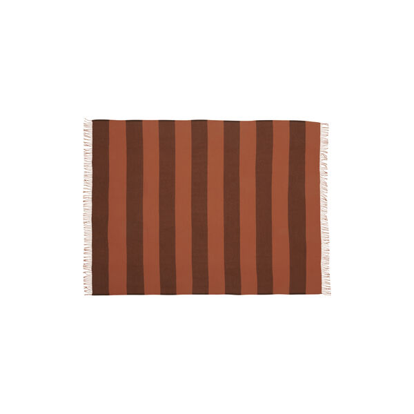 The Polychrome Throw, 01001 orange brown, Silkeborg Uldspinderi