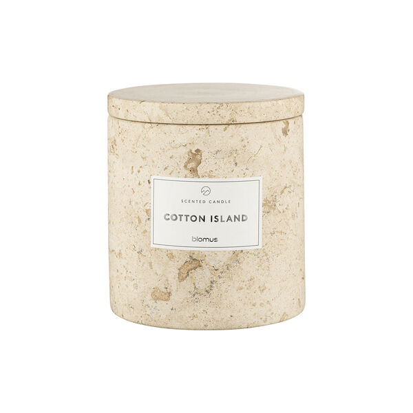 FRABLI Scented Candle L, travertine, Blomus
