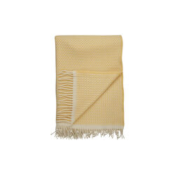 MELLO Throw, lemon yellow, R&oslash;ros Tweed