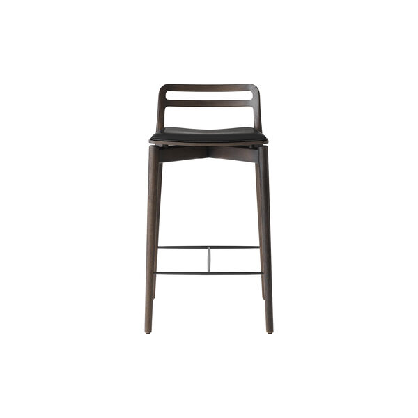 VIPP484 Cabin Counter Stool, dark oak/dark oak/black, Vipp