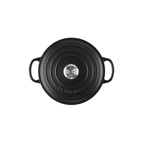 Signature round cast iron pot &Oslash; 20 cm, matte black, Le Creuset