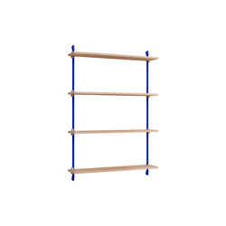 Wall Shelving Medium, oak/deep blue, MOEBE