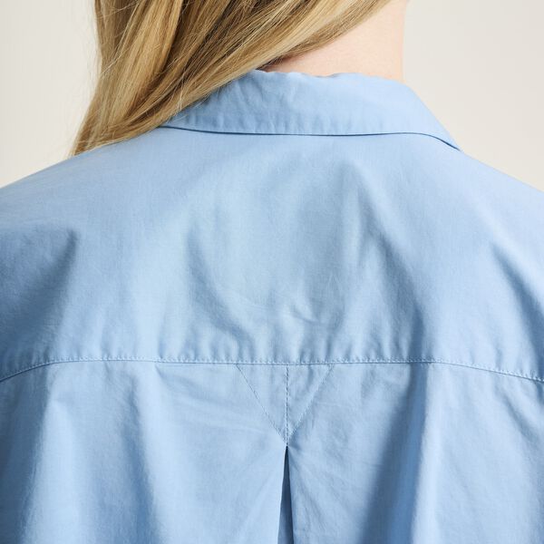 Core cotton shirt with pleats, lake blue, BITTE KAI RAND