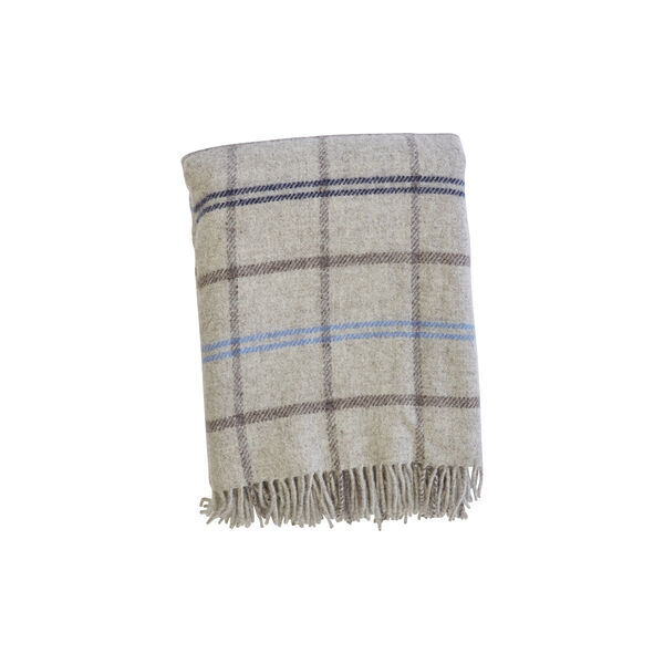 Tartan Throw, beige, Klippan Yllefabrik