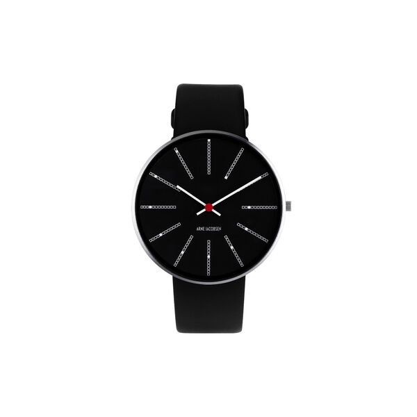 Bankers Wrist Watch, black, Arne Jacobsen Watches