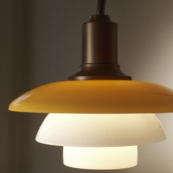 PH 2/2 Wall Lamp Centenary Edition, amber/opal white, Louis Poulsen