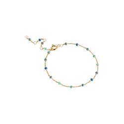 Lola Bracelet, gold/atlantic, ENAMEL Copenhagen