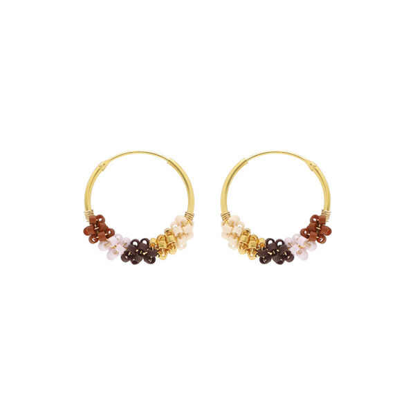 Sanne Earrings, cappuccino, Nuni Copenhagen