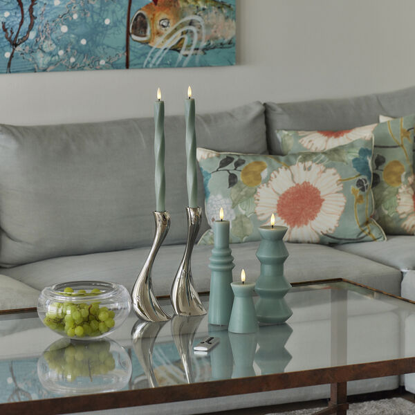 Sille Geometry LED light, sandy green, Sirius Home