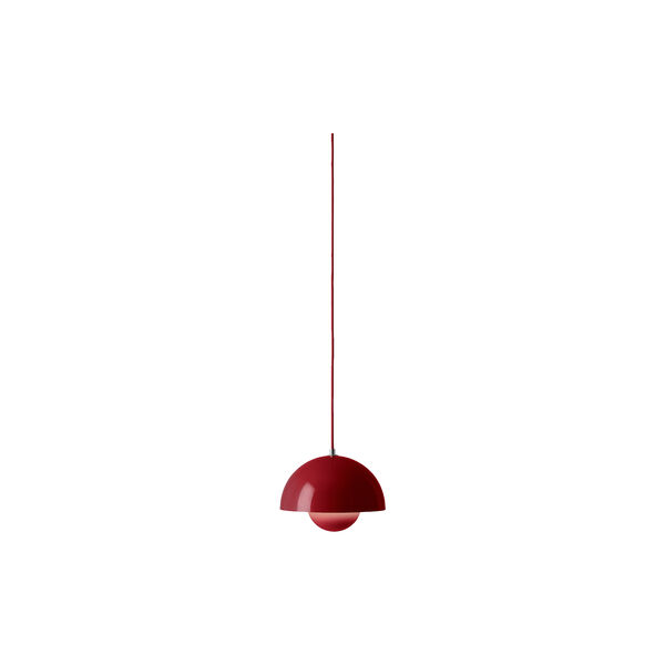 Flowerpot VP1 Pendant, vermilion red, &Tradition