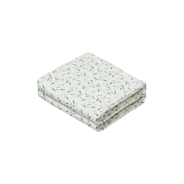 Muslin Cloth Set, green leaves, Cam Cam Copenhagen