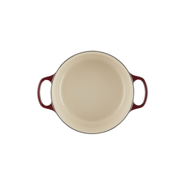 Signature round cast iron pot &Oslash; 24 cm, garnet, Le Creuset