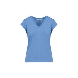 CC Heart Basic V-Neck T-Shirt, bright sky blue, Coster Copenhagen