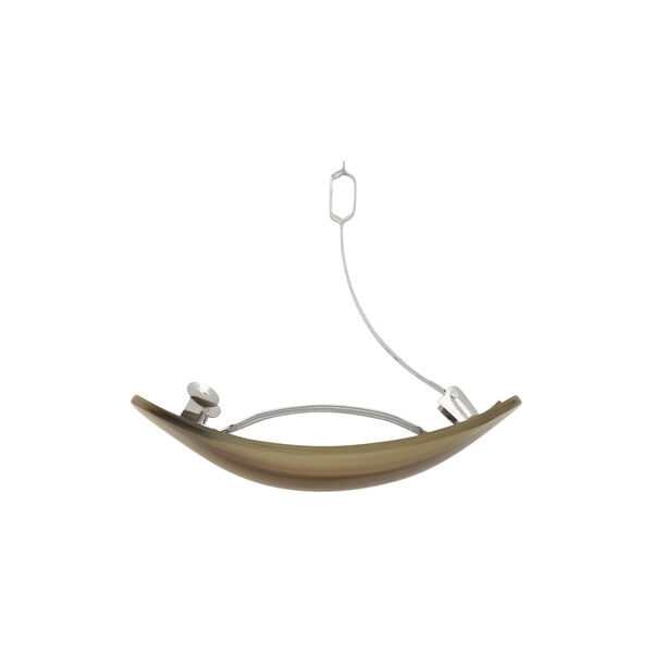 Oval Bone Clip, green, SUI AVA