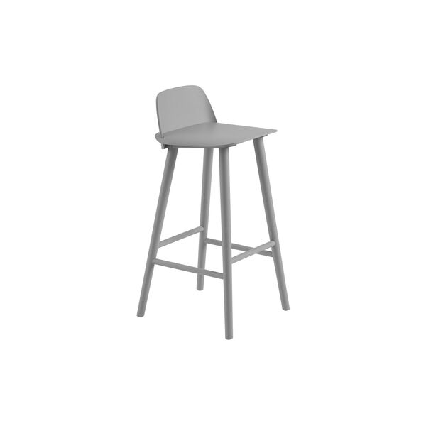 Nerd Bar stool, grey, Muuto