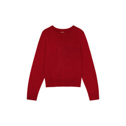 Eline Sweater, cherry red, CARE BY ME