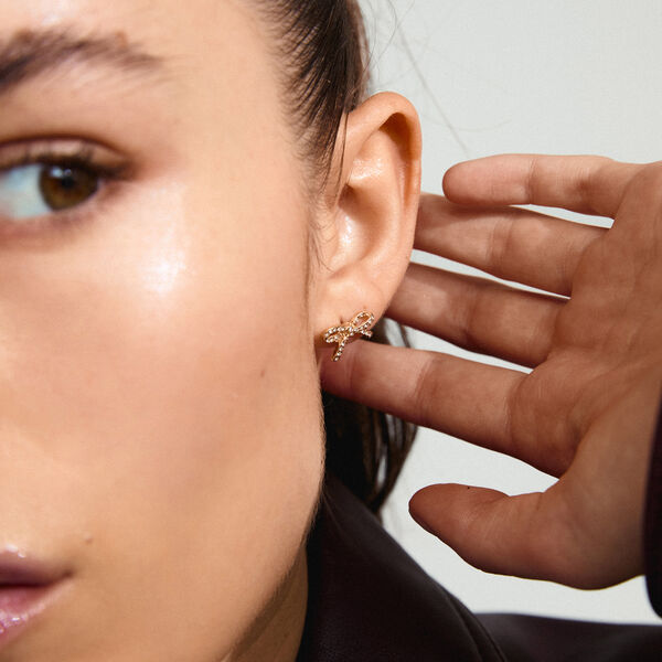 CATHARINA Studs, gold plated, Pilgrim