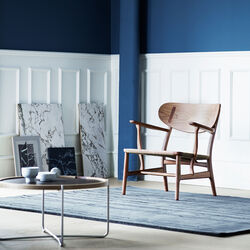 CH22 Lounge Chair, oiled walnut/natural, Carl Hansen & S&oslash;n