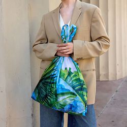 TROPICAL&nbsp;ISLAND&nbsp;Grocery&nbsp;Bag, blue, Bella Ballou