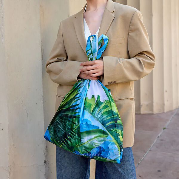 TROPICAL&nbsp;ISLAND&nbsp;Grocery&nbsp;Bag, blue, Bella Ballou