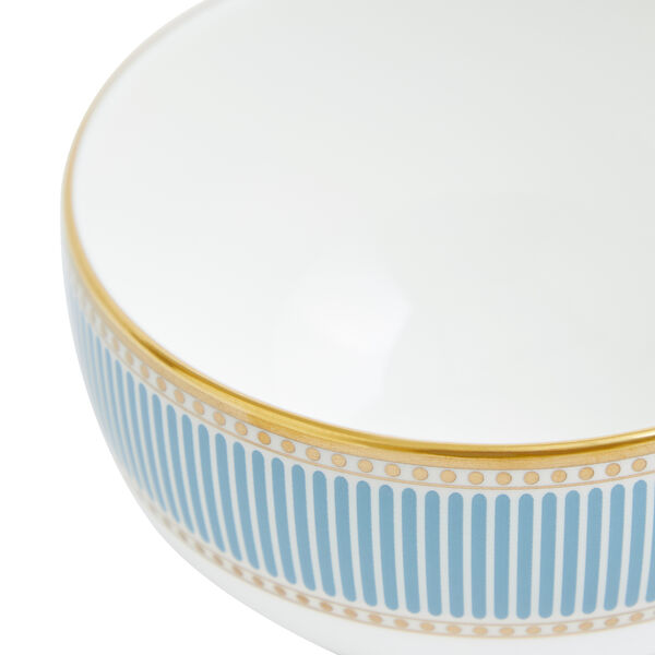 Heila Rice Bowl, light blue/white/gold, Wedgwood