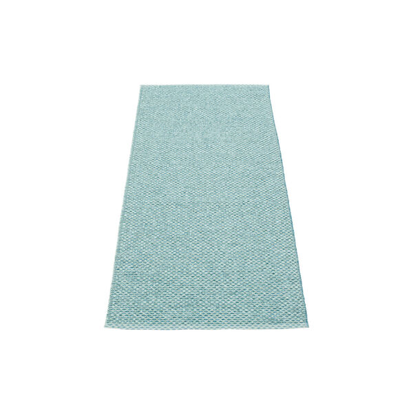 Svea Plastic Rug, azurblue metallic/pale turquoise Svea Plastic Rug, azurblue metallic/pale turquoise, Pappelina